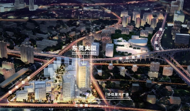 上海靜安區鼎立東賢大廈，500 - 2000㎡企業公館出售